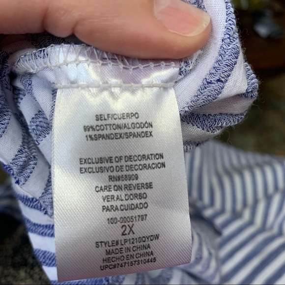 Gibson Latimer ruffle sleeve top - Picture 4 of 4